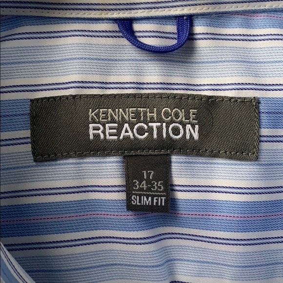 Kenneth Cole dress shirt 17/34-35 slim fit - Picture 3 of 3